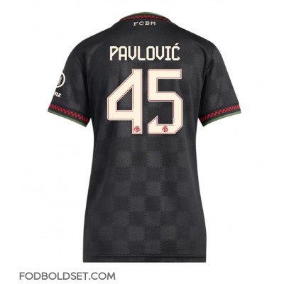 Bayern Munich Aleksandar Pavlovic #45 Tredjetrøje Dame 2025-26 Kortærmet Bayern Munich Aleksandar Pavlovic #45 Tredjetrøje Dame 2025-26 Kortærmet